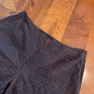 New York and Co Brown Printed City Stretch Capris